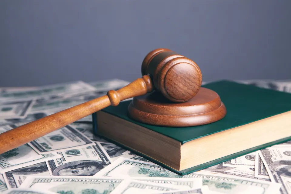 Gavel and legal texts
